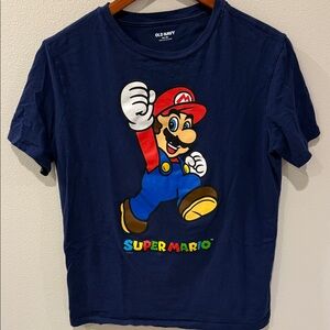 Old Navy Kids Super Mario Graphic Tee - Navy